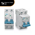 1 Disjuntor Elgin 2 Polos 20a Termomagnético Curva C Bivolt
