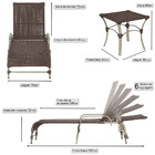 1 Espreguiçadeira Catar E 1 Mesa Garden Fendi E Corda Náutica