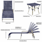 1 Espreguiçadeira Catar E 1 Mesa Garden Fendi E Corda Náutica