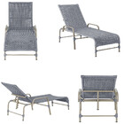 1 Espreguiçadeira Catar E 1 Mesa Garden Fendi E Corda Náutica