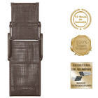 1 Espreguiçadeira Catar E 1 Mesa Garden Marrom E Corda Náutic