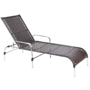 1 Espreguiçadeira Catar Piscina Jardim Varanda Aluminio ...