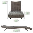 1 Espreguiçadeira Piscina Bona Praia Verao Varanda Pedra Ferro