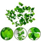 1 Hera Corrente Artificial- Folha De Uva Trepadeira 2 Metros