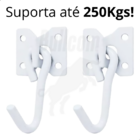 1 Kit Gancho De Rede Reforçado C/ 8 Chumbadores 250kg