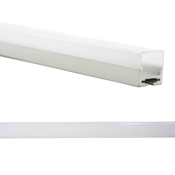 1 Metro De Perfil Branco Embutir Em Alumínio 36mm P/ Fita Led