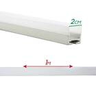 1 Metro De Perfil Branco Sobrepor 20mm Alumínio P/ Fita Led S