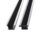 1 Metro De Perfil Embutir Preto Em Móveis 16mm Em Alumínio Pa