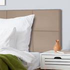 1 Modulo Cabeceira Estofada Uma Placa 40x30 Cm Bege