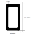 1 Mt Corrente Plástica Calha Chuva Decoração Elo Extra Grande