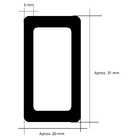 1 Mt Corrente Plástica Isolamento Calha Chuva Elo Pequena Mar