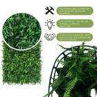 1 Painel De Grama Artificial 60x40cm Com Samambaia Realista P