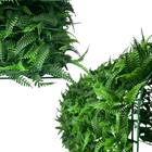 1 Painel De Grama Artificial 60x40cm Com Samambaia Realista P