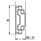 1 Par Corrediças Trilho Telescópico 25cm P/ Gaveta Móvel