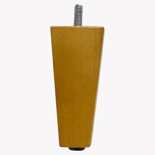 1 Pé Chanfrado Castanho 10cm Com Rosca Metal Para Móveis D10