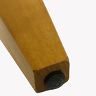 1 Pé Chanfrado Castanho 20cm Com Rosca Metal Para Móveis D10