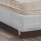 1 Pé Para Cama 13cm Cor Mel Box Casal Rodizio Para Moveis Box