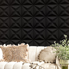 1 Placa Estrelar Revestimento De Parede Preto Pvc 25cmx25cm