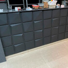 1 Placa Pretas De Pvc Revestimento Alto Relevo Lavavel Cubos