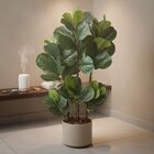 1 Planta Artificial Ficus Lyrata Árvore 120cm Grande Qualidad