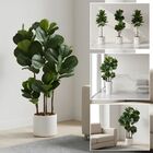 1 Planta Artificial Ficus Lyrata Árvore 120cm Grande Qualidad