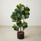 1 Planta Artificial Ficus Lyrata Árvore 120cm Grande Qualidad