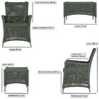 1 Poltrona E 1 Mesa Igapó Em Alumínio Pintura Fendi Corda Náu