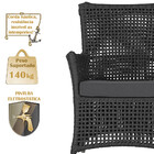 1 Poltrona E 1 Mesa Igapó Em Alumínio Pintura Fendi Corda Náu