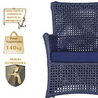 1 Poltrona E 1 Mesa Igapó Em Alumínio Pintura Fendi Corda Náu