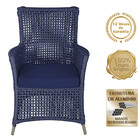 1 Poltrona E 1 Mesa Igapó Em Alumínio Pintura Fendi Corda Náu