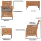 1 Poltrona E 1 Mesa Igapó Em Alumínio Pintura Fendi Corda Náu