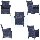 1 Poltrona E 1 Mesa Igapó Em Alumínio Pintura Fendi Corda Náu