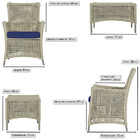 1 Poltrona E 1 Mesa Igapó Em Alumínio Pintura Fendi Corda Náu