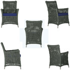 1 Poltrona E 1 Mesa Igapó Em Alumínio Pintura Fendi Corda Náu