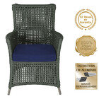 1 Poltrona E 1 Mesa Igapó Em Alumínio Pintura Fendi Corda Náu