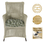 1 Poltrona E 1 Mesa Igapó Em Alumínio Pintura Marrom Corda Ná