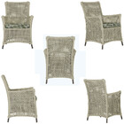 1 Poltrona E 1 Mesa Igapó Em Alumínio Pintura Marrom Corda Ná