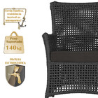 1 Poltrona E 1 Mesa Igapó Em Alumínio Pintura Marrom Corda Ná