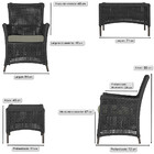 1 Poltrona E 1 Mesa Igapó Em Alumínio Pintura Marrom Corda Ná