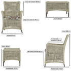 1 Poltrona E 1 Mesa Igapó Em Alumínio Pintura Marrom Corda Ná