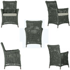 1 Poltrona E 1 Mesa Igapó Em Alumínio Pintura Marrom Corda Ná