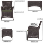 1 Poltrona E 1 Mesa Igapó Em Alumínio Pintura Marrom Corda Ná