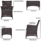 1 Poltrona E 1 Mesa Igapó Em Alumínio Pintura Preta Corda Náu