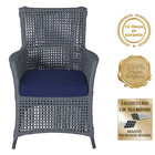 1 Poltrona E 1 Mesa Igapó Em Alumínio Pintura Preta Corda Náu