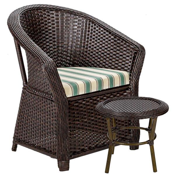 1 Poltrona Porto Rico - 1 Mesa Porto Rico (trama Fechada Pedr