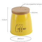 1 Porta-condimento Pote Coffee E Sugar 800ml Com Tampa Casa C