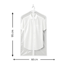 1 Porta Terno Camisa Branco Reforçado Com Zíper 60 X 95