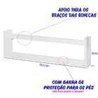 1 Prateleira Mdf Bonecas Bonecos Brinquedos Coleções 40x20x7