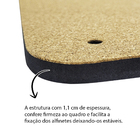 1 Quadro De Aviso Recado Cortiça Mural De Fotos 28x44cm