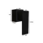 1 Registro Acabamento Quadrado Alavanca - Metal Luxo Preto